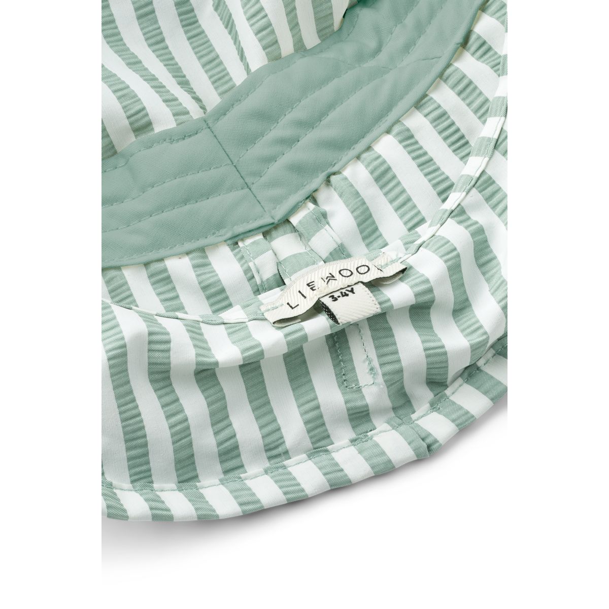Damona Stribet Badehat - Stripe Peppermint / Crisp white