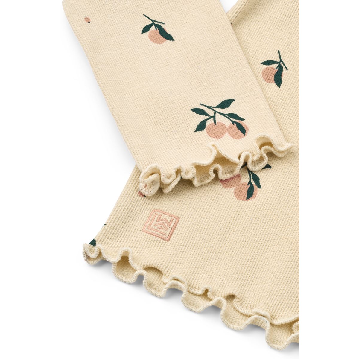 LIEWOOD NIEVE Langærmet Rib T-shirt Med Print - Peach / Sea shell - T-shirt