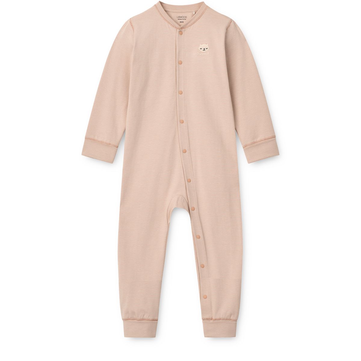 Liewood Birk Grow Striped Pyjamas Jumpsuit - Y/D Sandy / Pale tuscany stripe - PYJAMAS JUMPSUIT