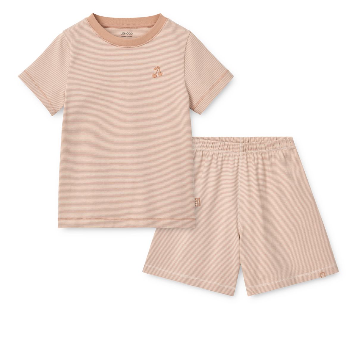 LIEWOOD ILFORD stribet sæt - Y/D Sandy / Pale tuscany stripe - Sæt