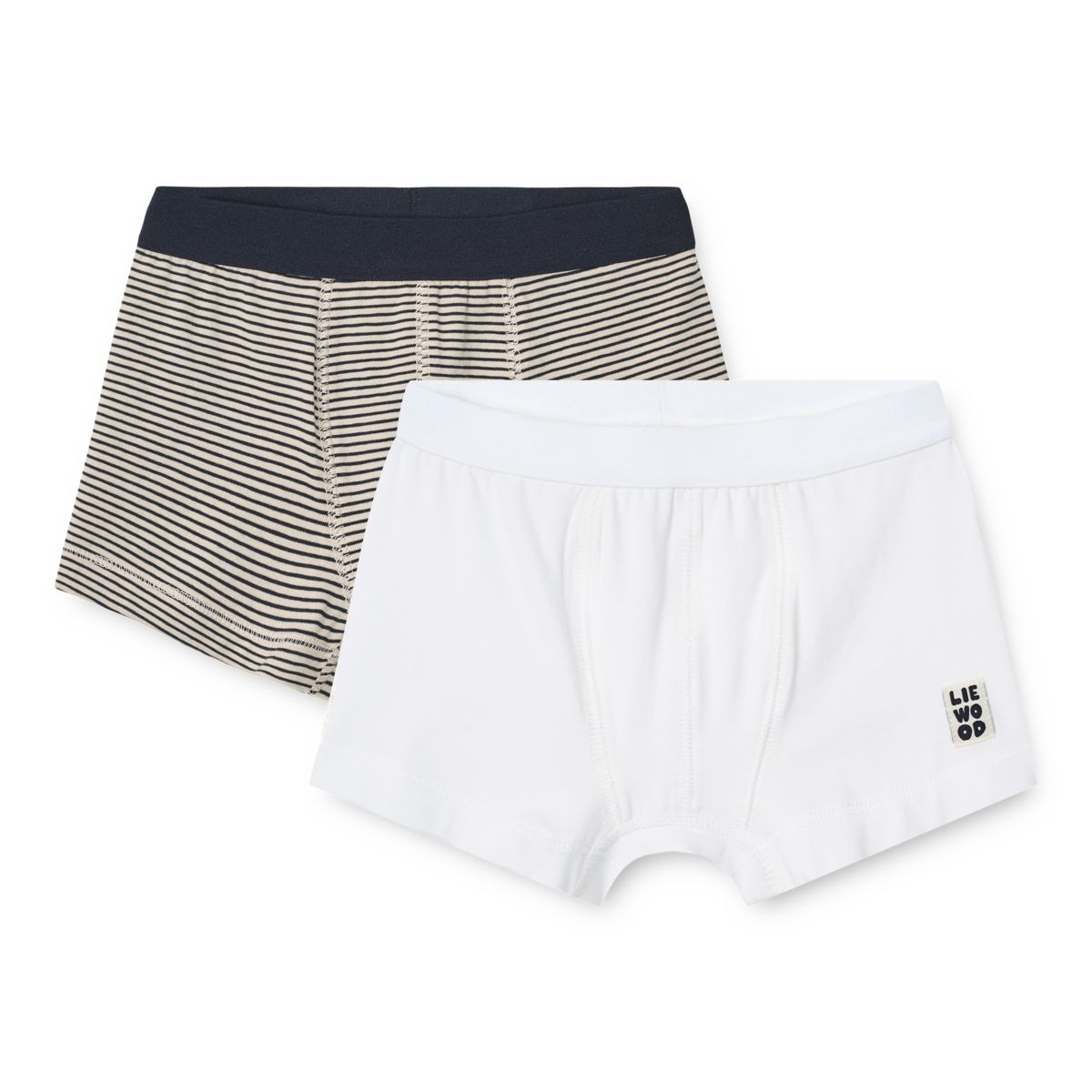 MARVIN boxershorts 2-pak - Stripe /Crisp white mix
