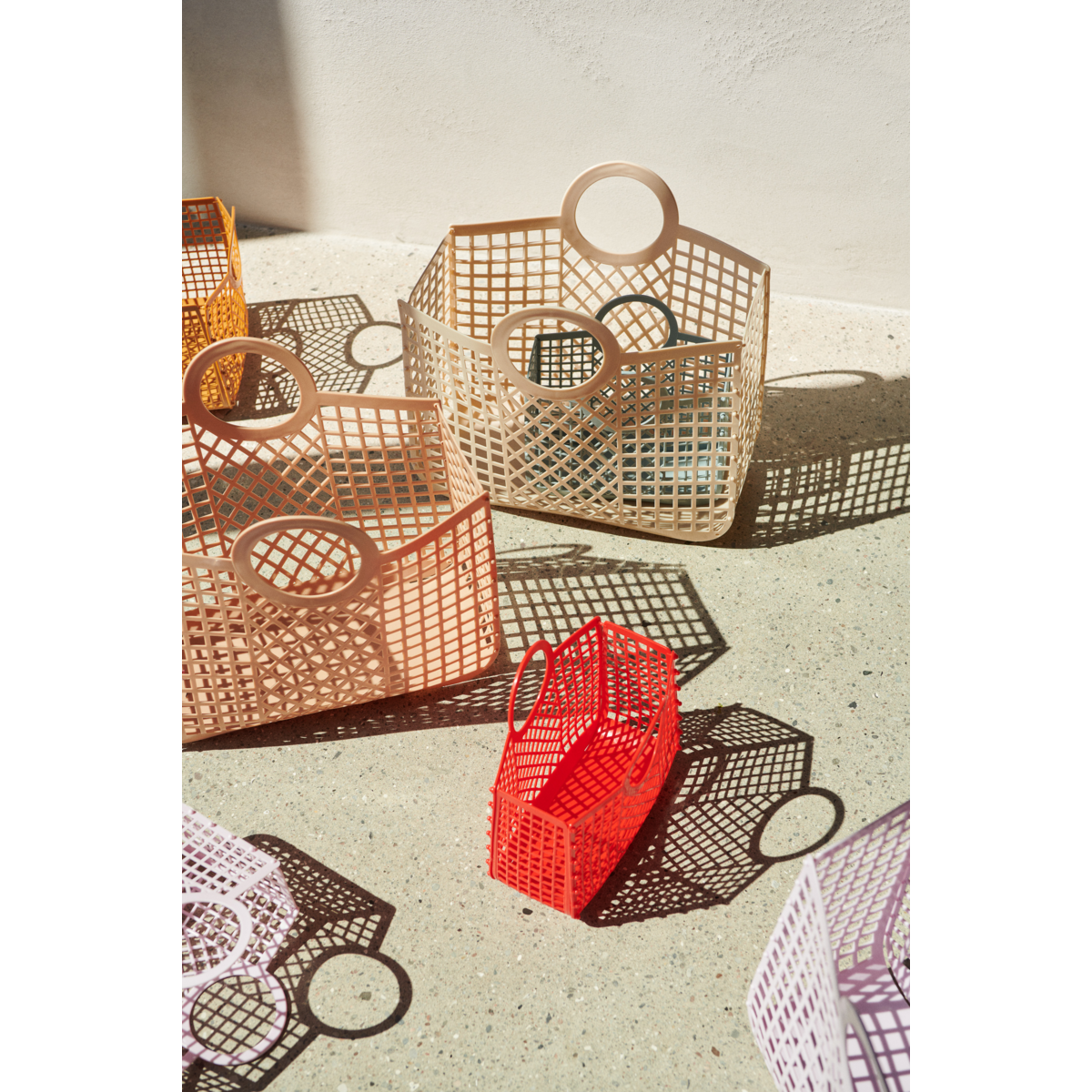 LIEWOOD Bloom kurv - Rose - Kurvetaske