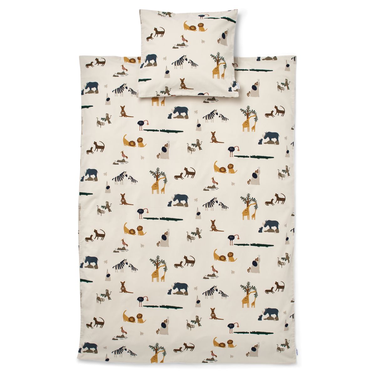 LIEWOOD CARL Enkeltsengetøj 135x200 - All together / Sandy - Sengetøj