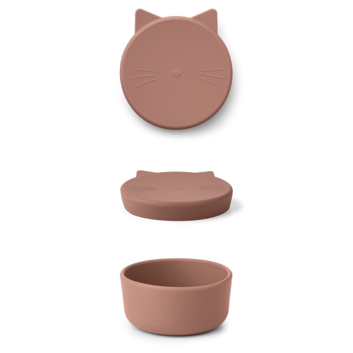 LIEWOOD Cornelius snackboks medium - Cat dark rose - Snackboks