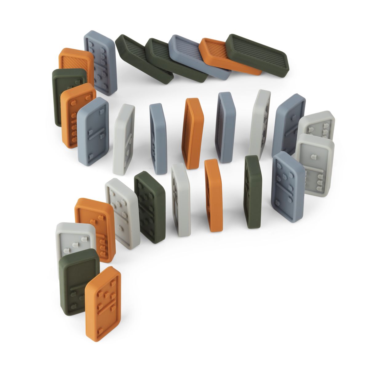 LIEWOOD Dodo dominosæt - Blue multi mix - Spil