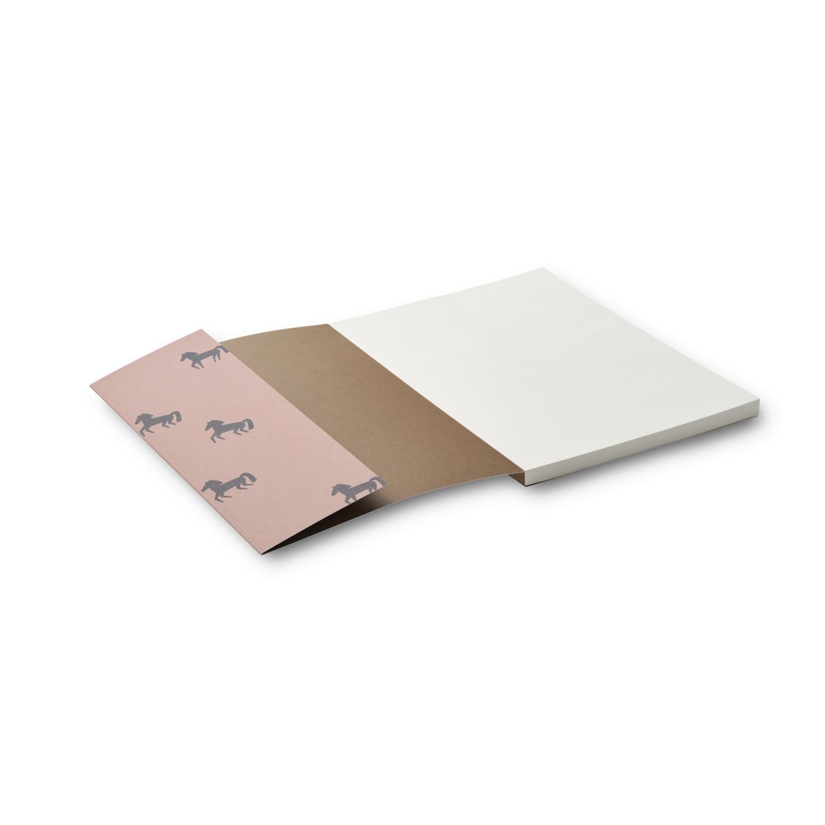 Jae notesbog medium - Horses / Dark rosetta