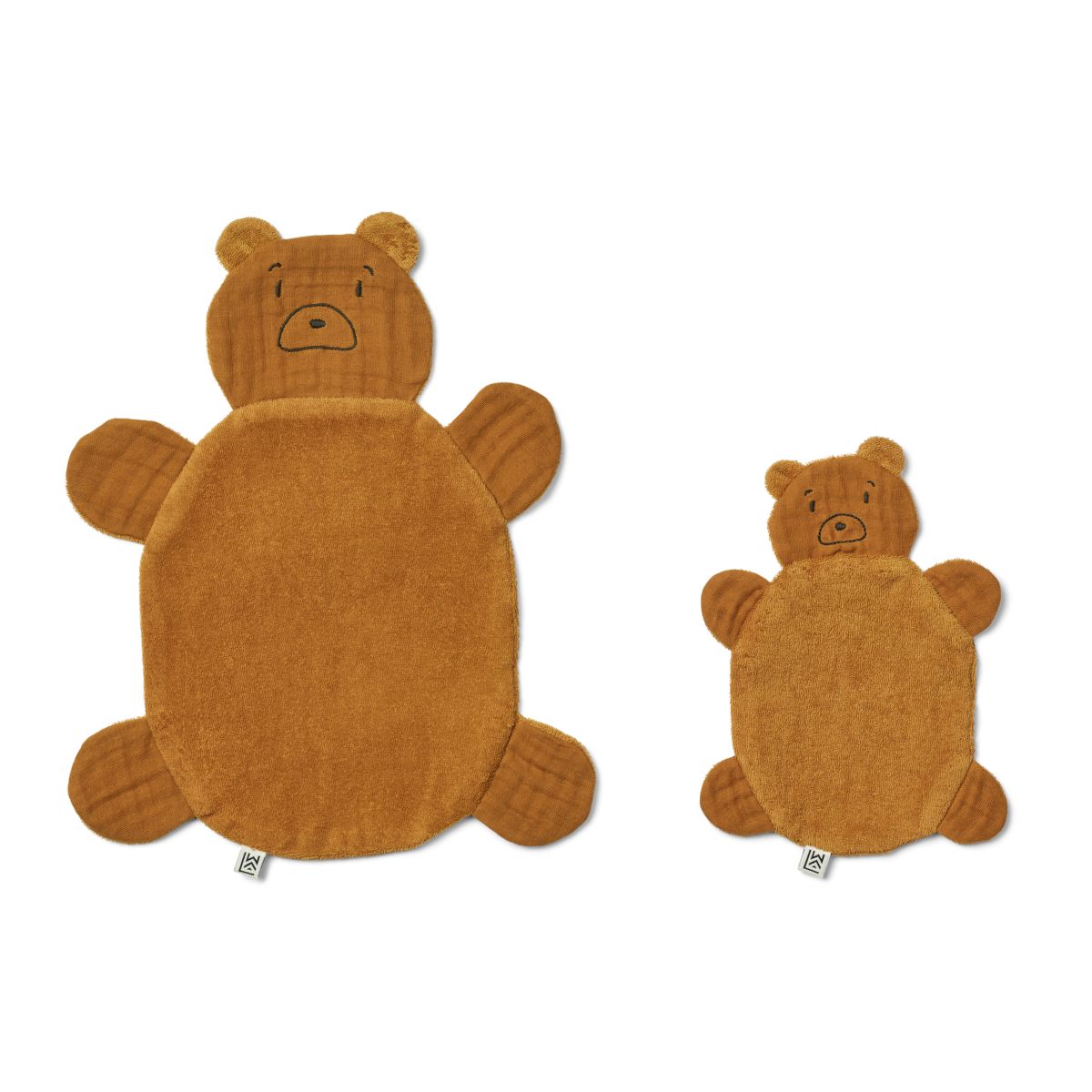 LIEWOOD Janai sutteklud 2-pak - Mr bear / Golden caramel - Nusseklud