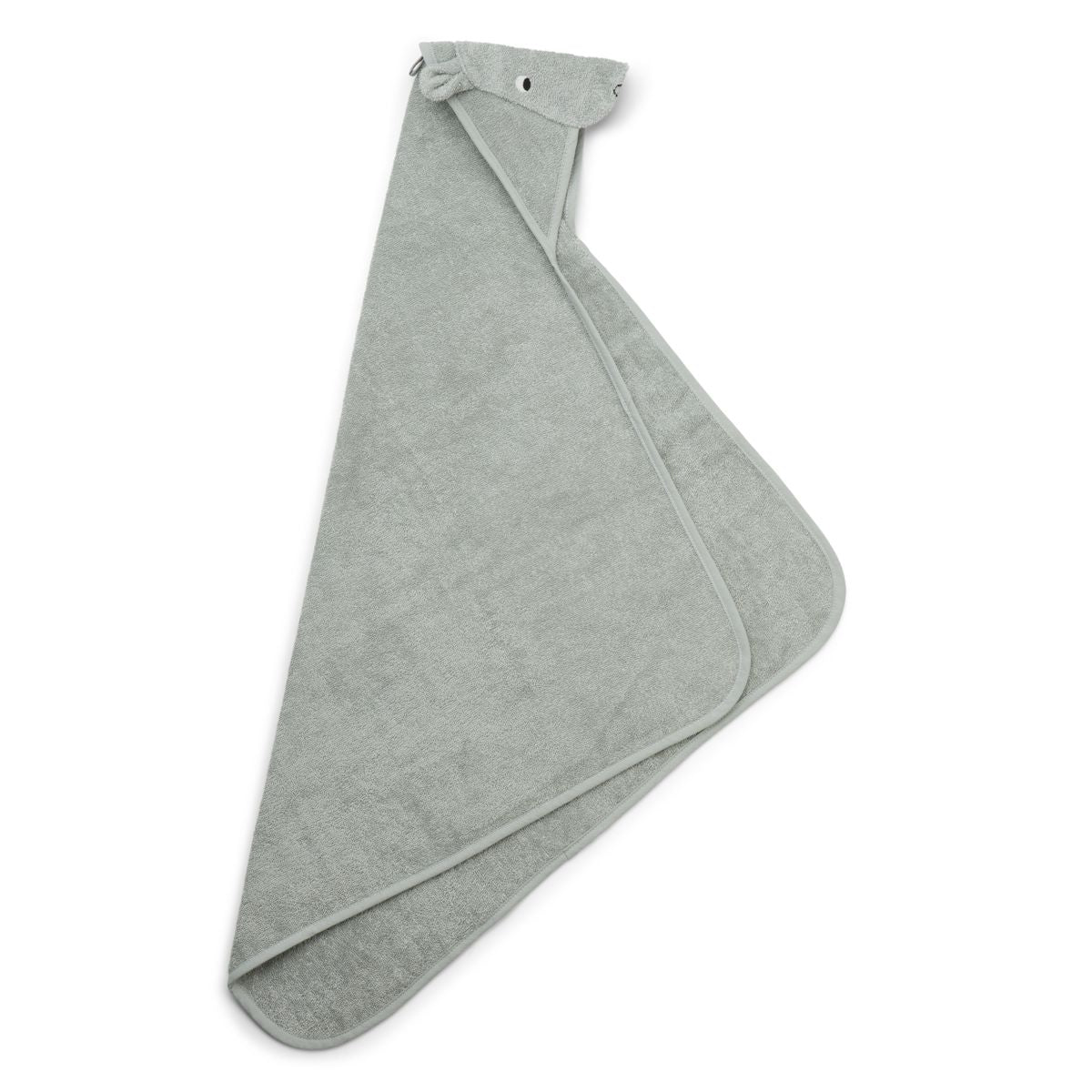 LIEWOOD Albert babyhåndklæde med hætte - Hippo dove blue - Håndklæder / Vaskeklude