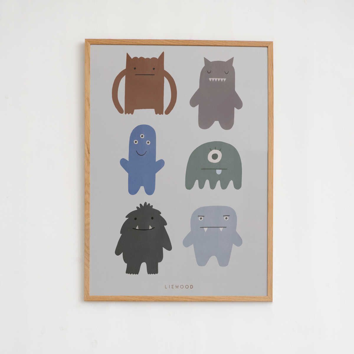 LIEWOOD Beverly plakat - Monster / Mist - Plakat