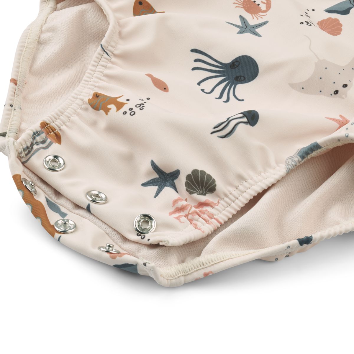 LIEWOOD Maxime babybadedragt - Sea creature / Sandy - Badedragt