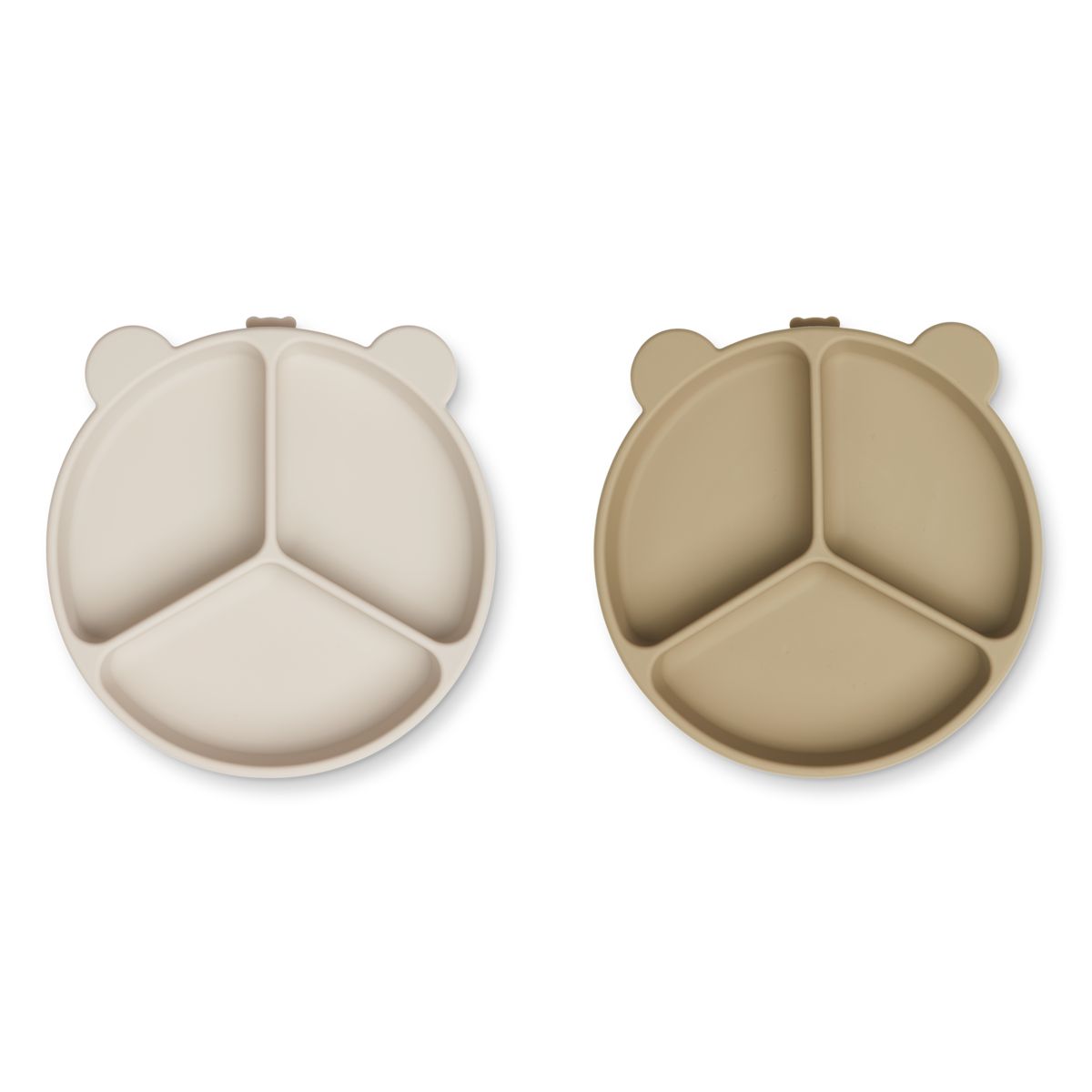 LIEWOOD Stacy Skridsikker Tallerken 2 stk - Sandy / Oat - Tallerken