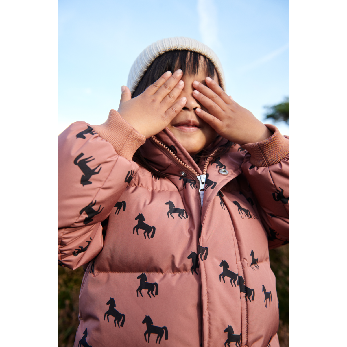 LIEWOOD Palle Dunjakke - Horses / Dark rosetta - Jakker
