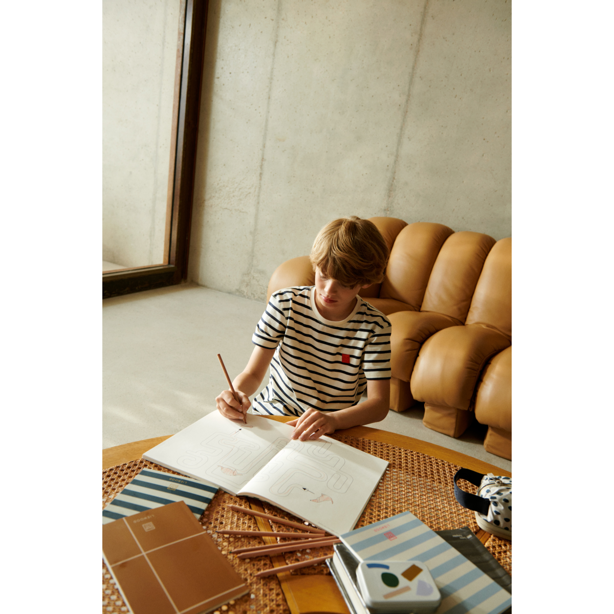 LIEWOOD Sixten Stribet T-Shirt I Bomuld - Y/D Stipes Classic navy / Creme de la creme - T-shirt