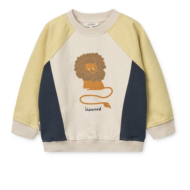 LIEWOOD Aude Sweatshirt med print - Circus lion / Sandy - Sweatshirts