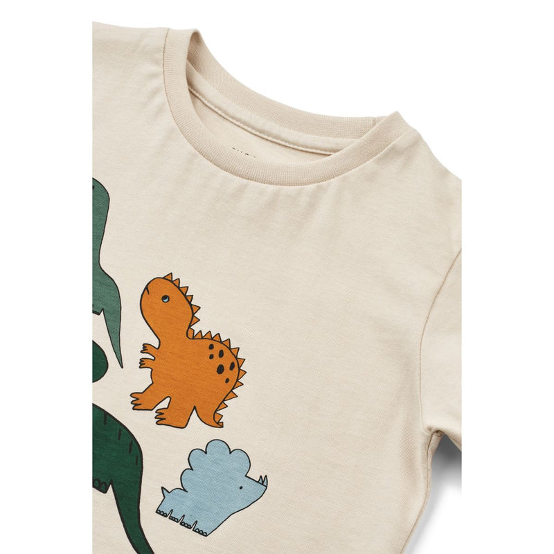 LIEWOOD Apia T-Shirt Med Print - Dinosaurs / Sandy - T-shirt