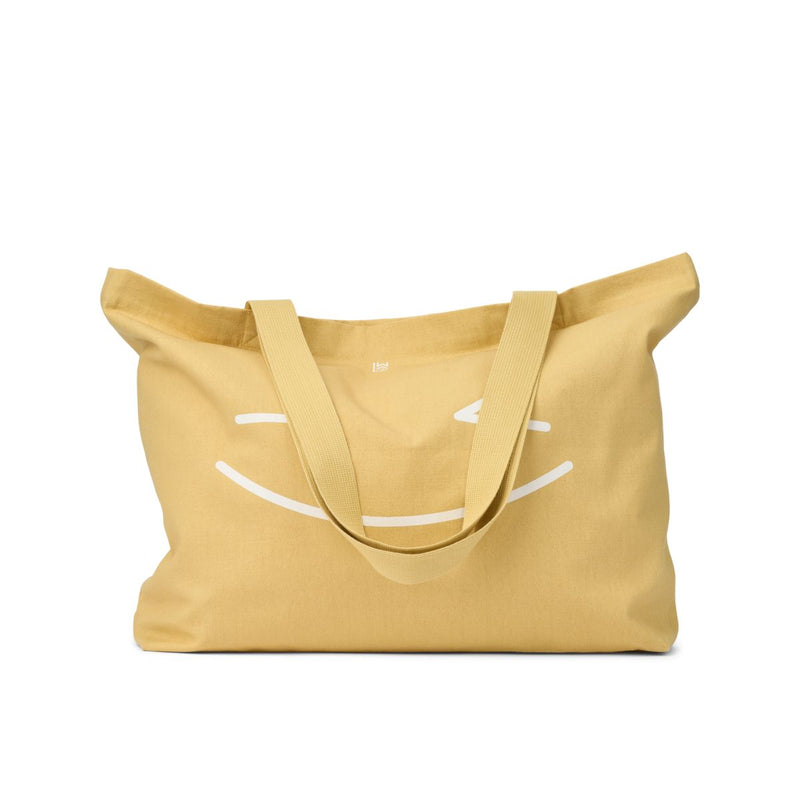 LIEWOOD Big Tote Taske - Smiley / Crispy corn - Stofnet