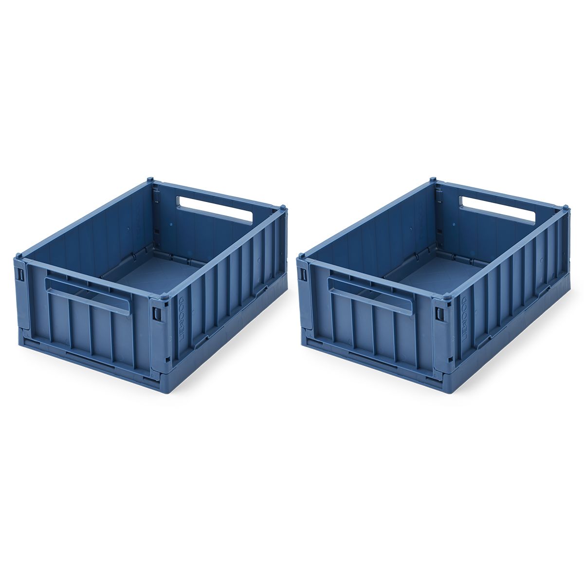 LIEWOOD Weston lille opbevaringskasse 2-pak - Indigo blue - Opbevaringskasser