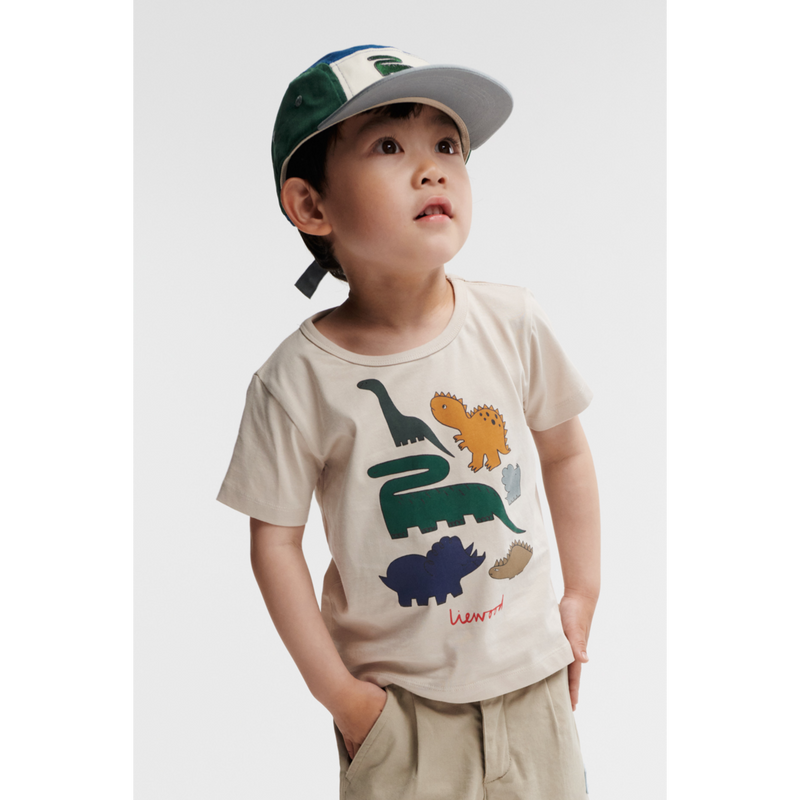 LIEWOOD Apia T-Shirt Med Print - Dinosaurs / Sandy - T-shirt