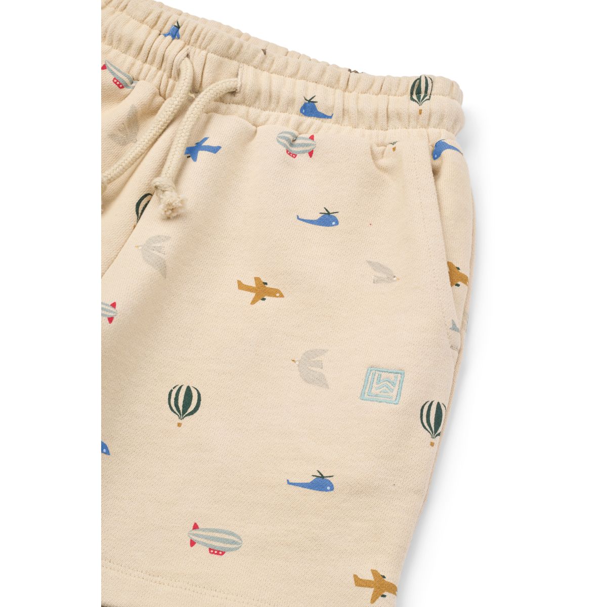 LIEWOOD Gram Sweatshorts med print - Aviator / Ecru - Shorts