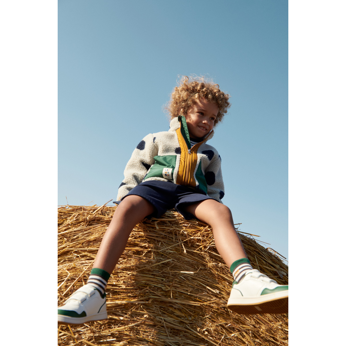 LIEWOOD Noam Fleecejakke - Spot dots / Mist - Jakker