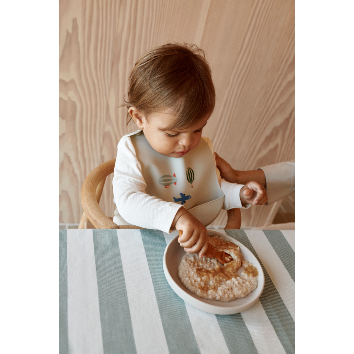 LIEWOOD Tilda Hagesmæk Med Print 2 stk - Aviator / Ecru - Hagesmæk