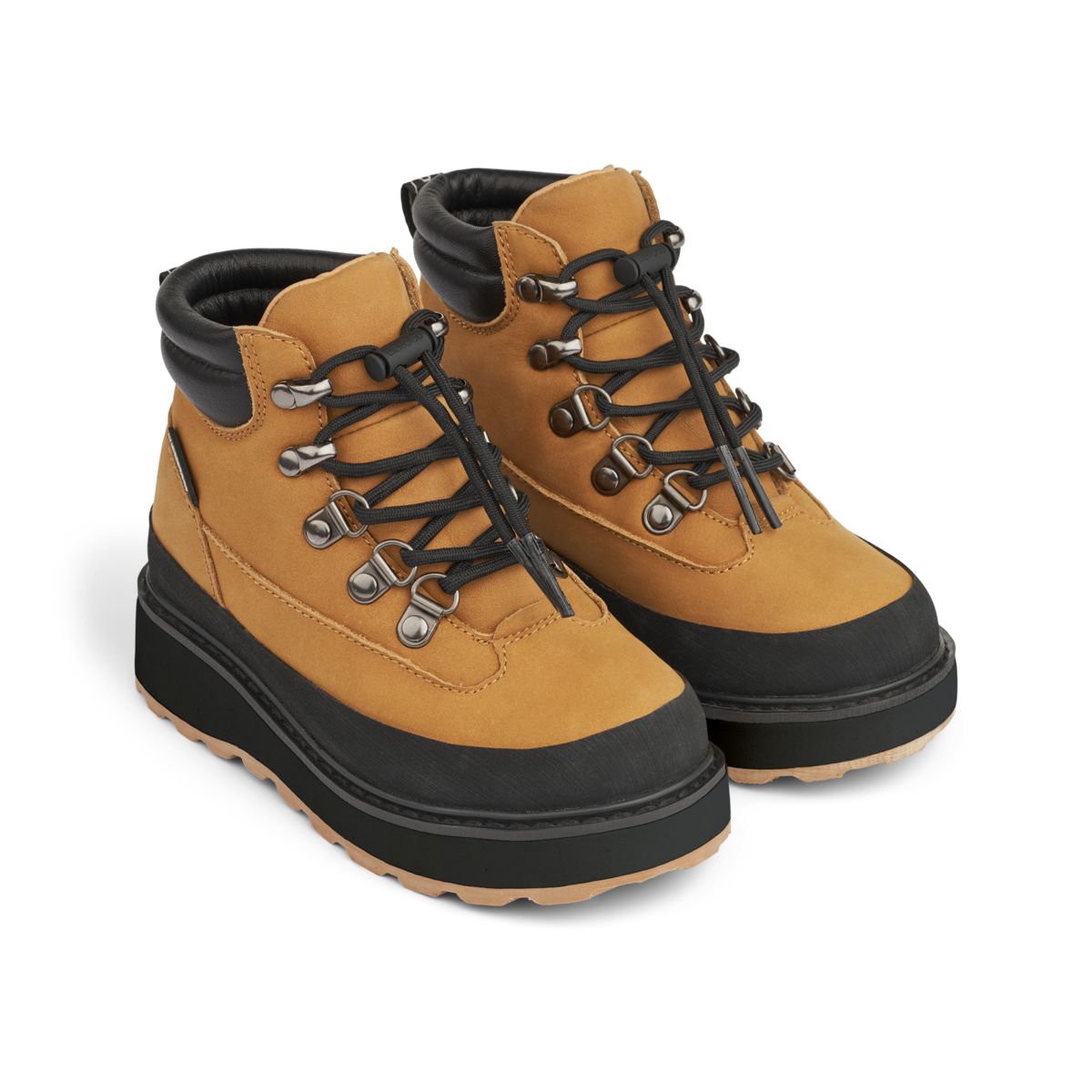 LIEWOOD Lucien Læderstøvle - Golden caramel / Black - Støvler