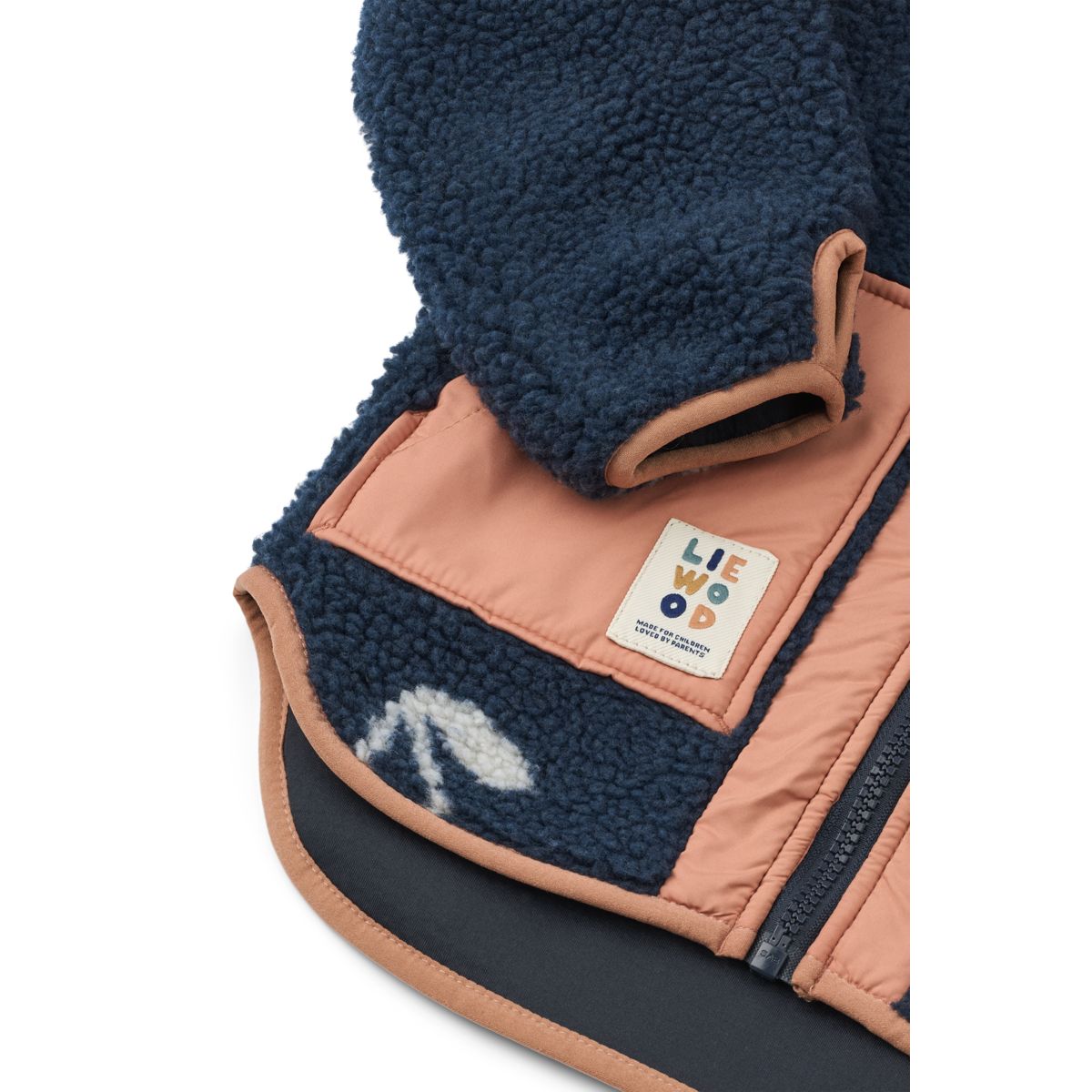 LIEWOOD Noam Fleecejakke - Cherry blossom / Classic navy - Jakker