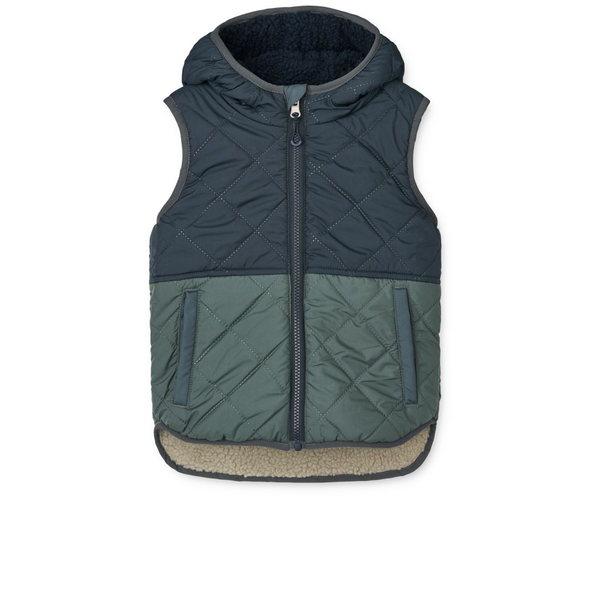 LIEWOOD Diana Vendbar Fleecevest - Whale blue multi mix - Vest