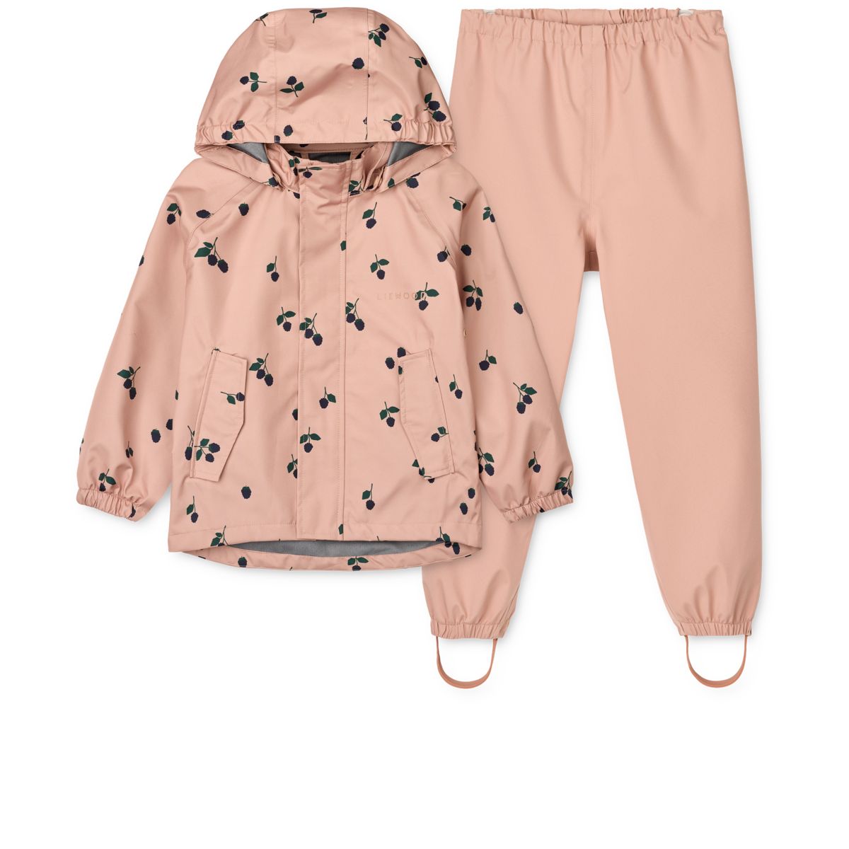 LIEWOOD Pedia Regntøjssæt - Berry / Pale Tuscany - Sæt