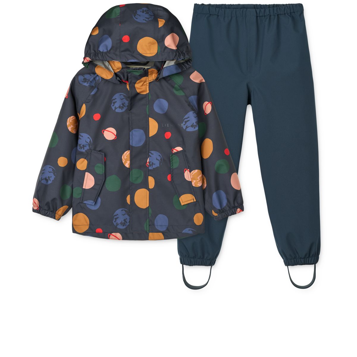 LIEWOOD Pedia Regntøjssæt - Universe / Classic navy - Sæt