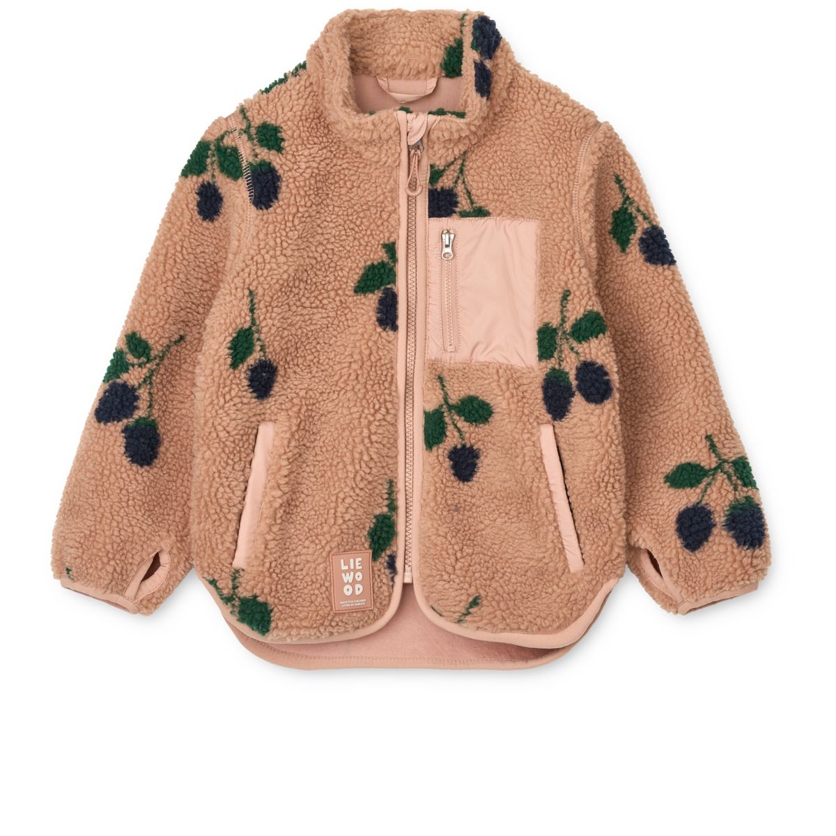 LIEWOOD Nolan Fleecejakke - Berry / Pale Tuscany - Jakker