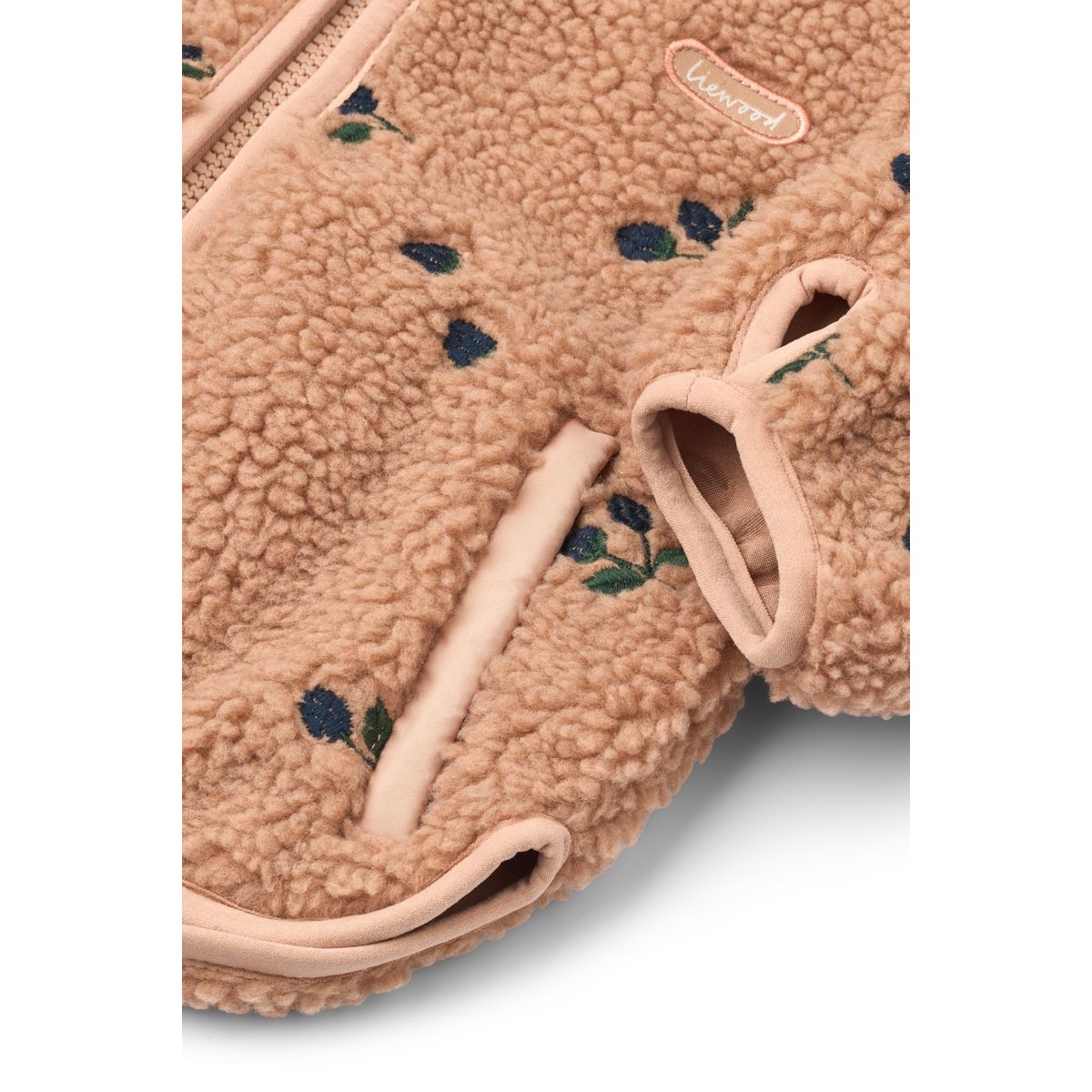 LIEWOOD MARA Fleecejakke Med Ører - Berry / Pale tuscany / Embroidery - Jakker