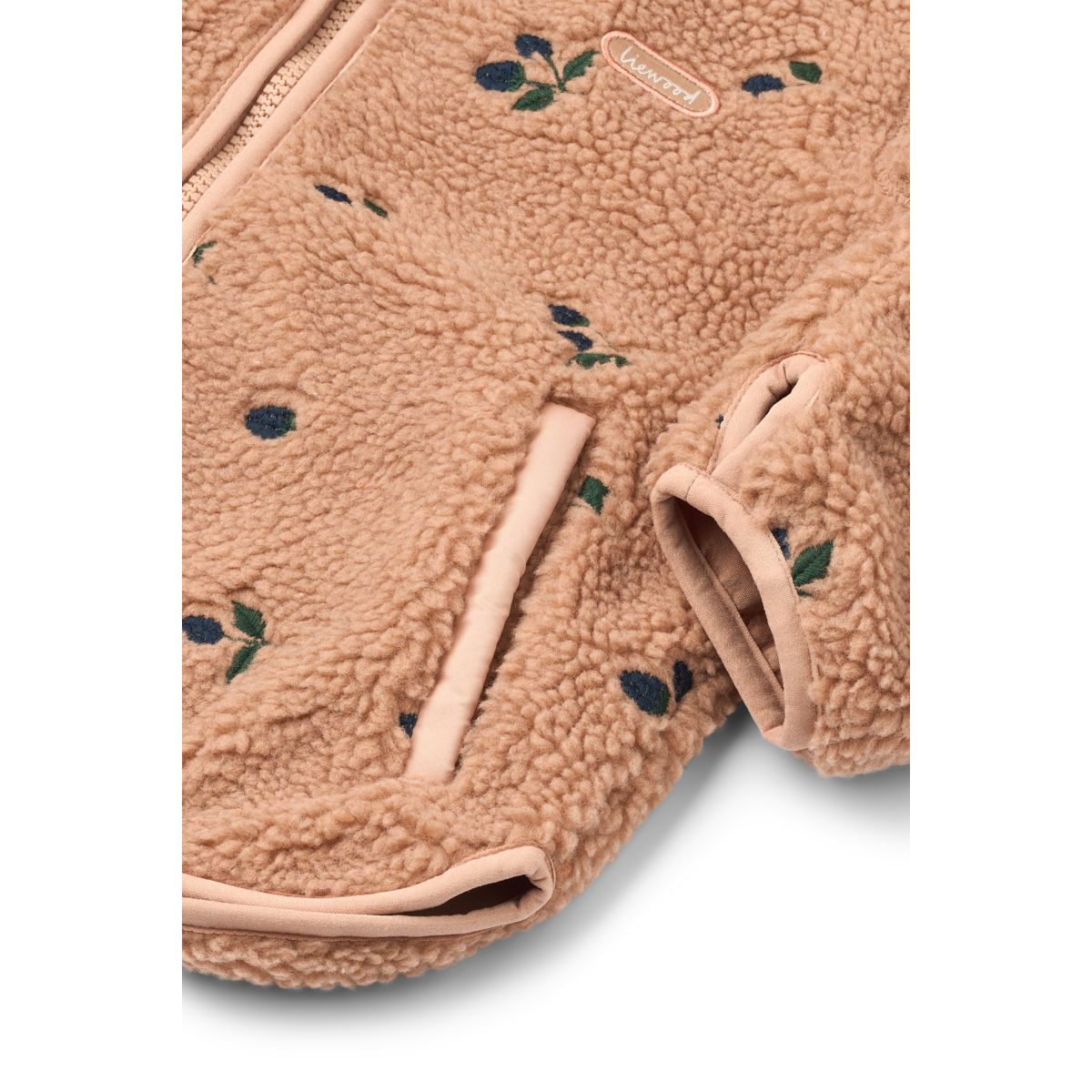 LIEWOOD Mara Fleecejakke - Berry / Pale tuscany / Embroidery - Jakker