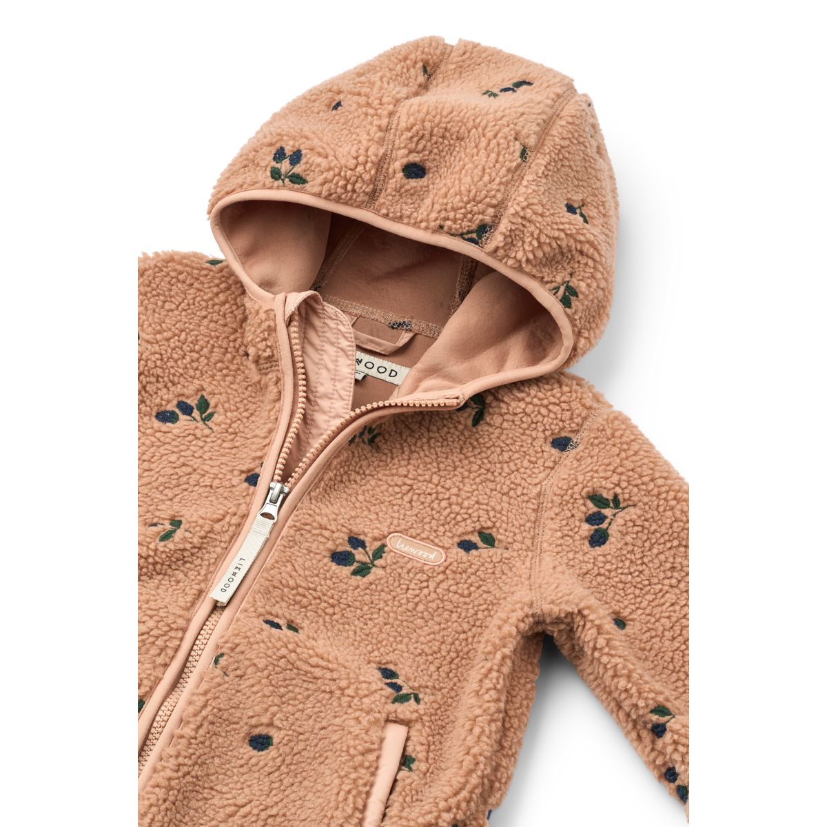 LIEWOOD Mara Fleecejakke - Berry / Pale tuscany / Embroidery - Jakker