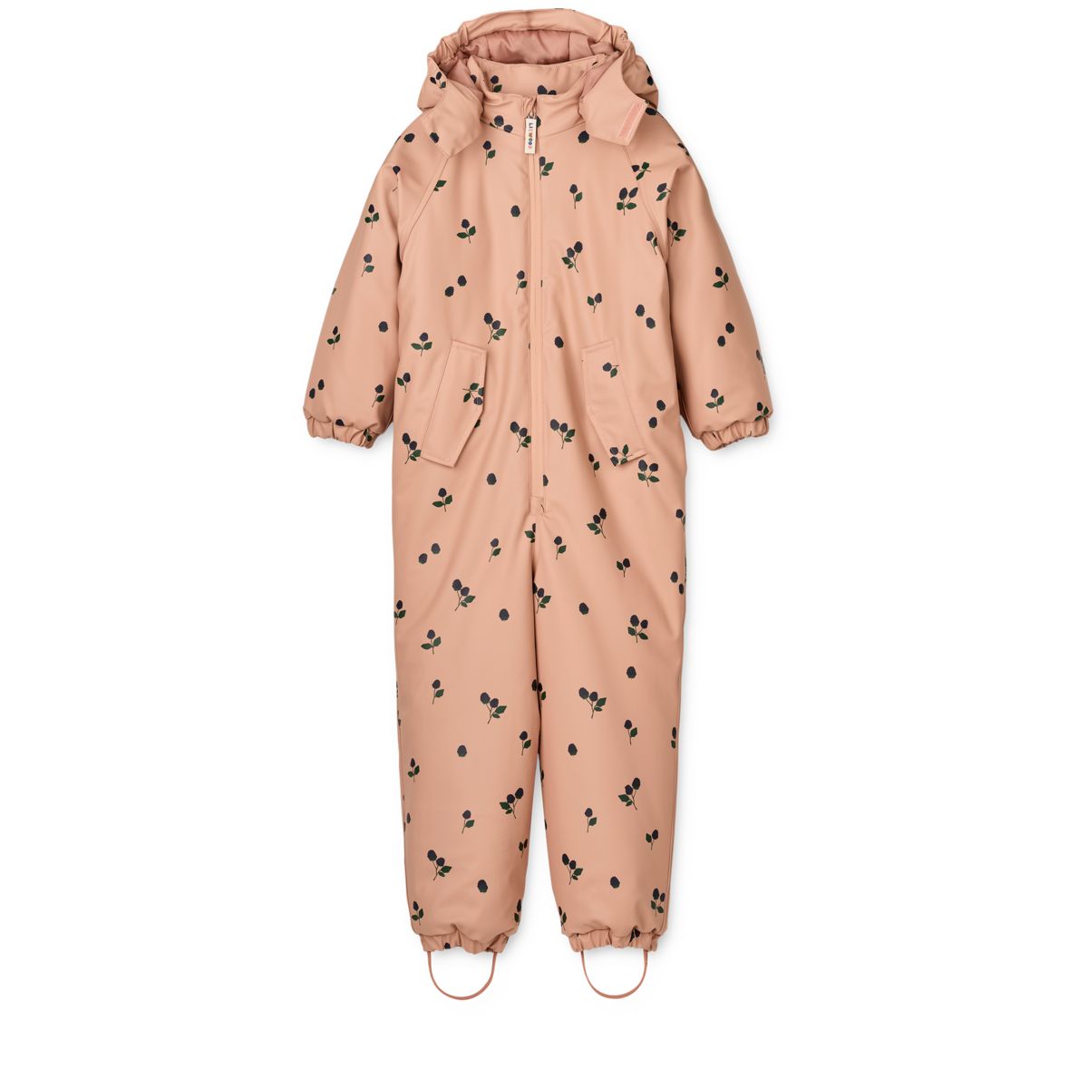 LIEWOOD MADDY PU-regndragt - Berry / Pale tuscany / Embroidery - SUIT