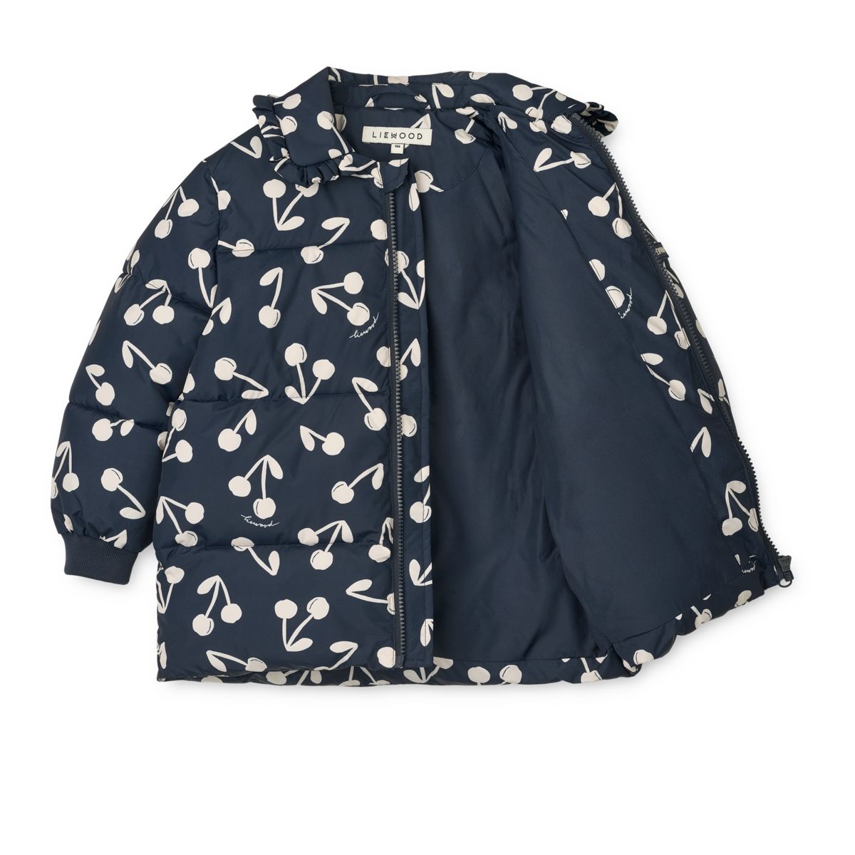 LIEWOOD ANEMONE Lang Jakke - Cherry blossom / Classic navy - Jakker