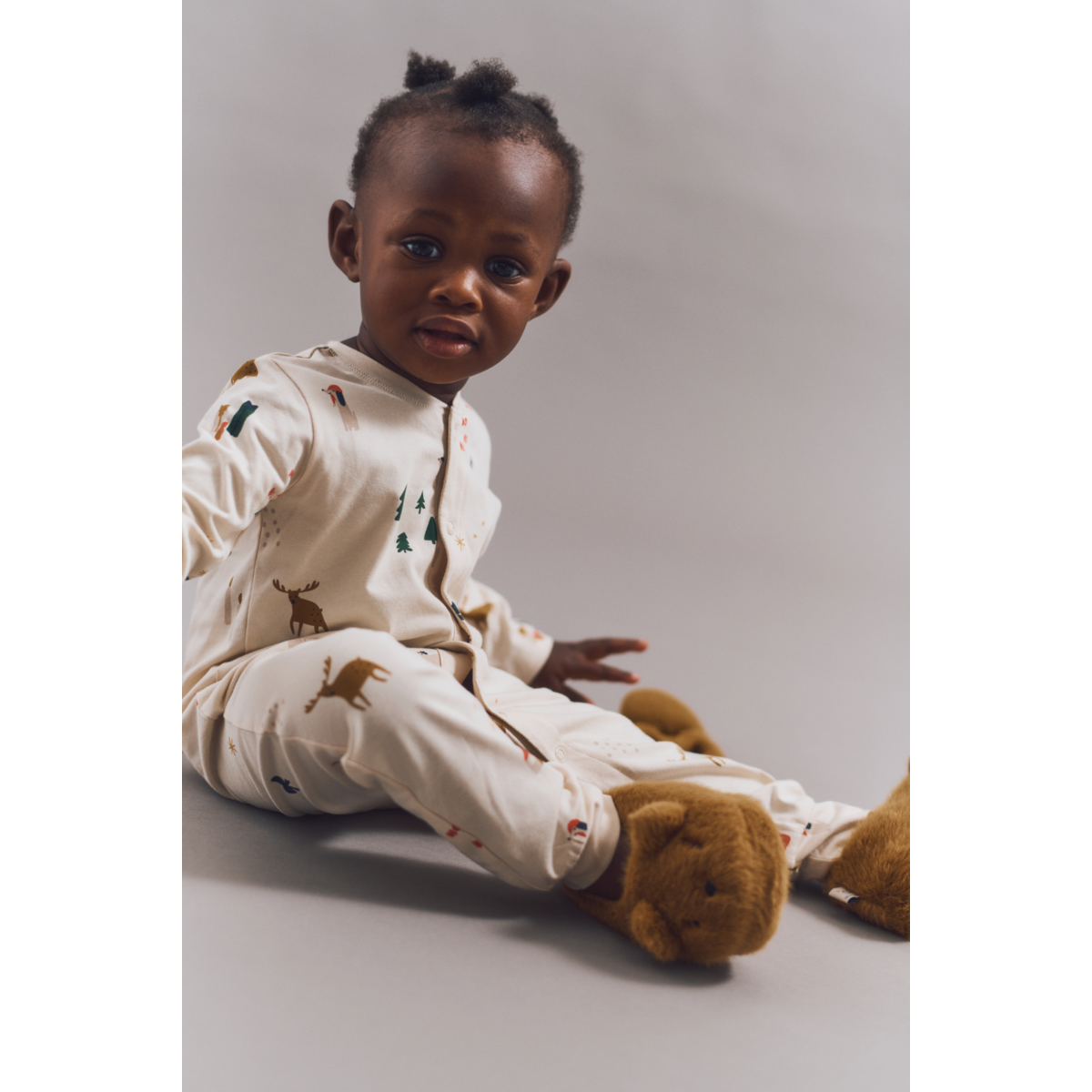 Liewood Birk Printed Pyjama Jumpsuit - Holiday / Sandy - PYJAMAS JUMPSUIT