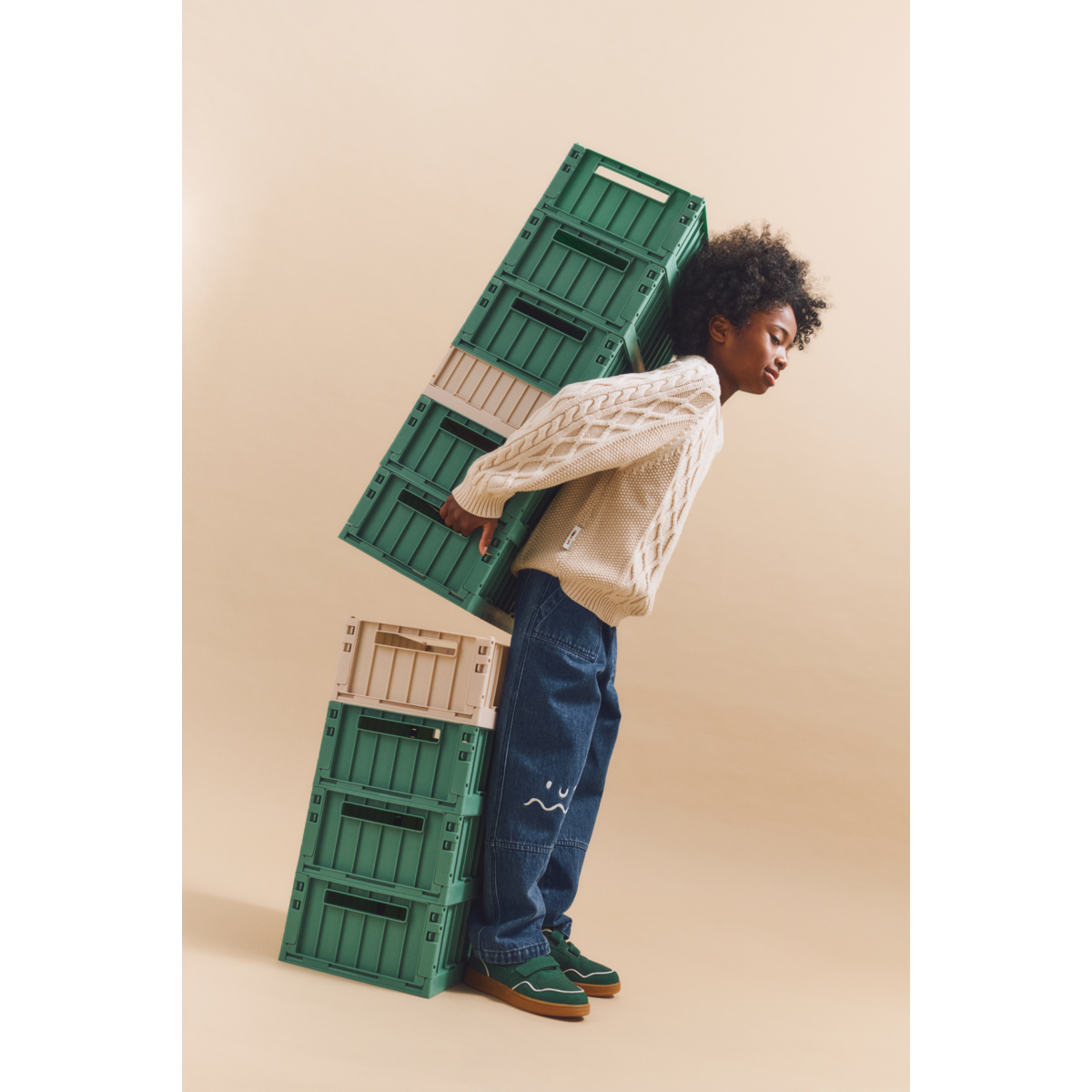 LIEWOOD Callio Kabelstrikket Trøje - Sandy - Sweater