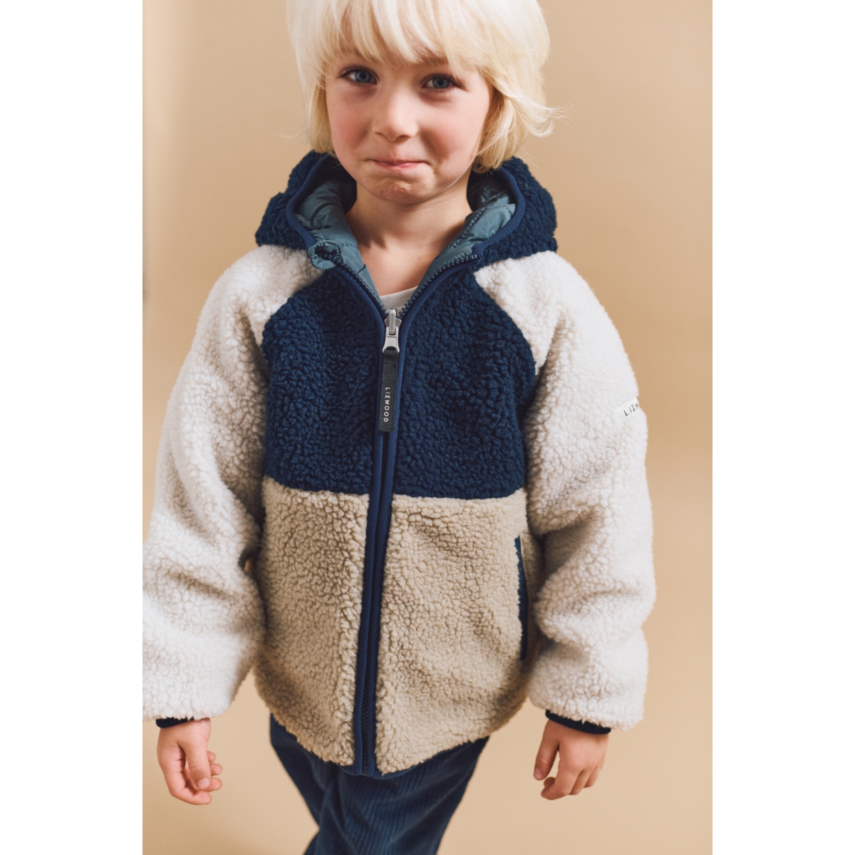 Jackson Vendbar Termojakke - Whale blue multi mix