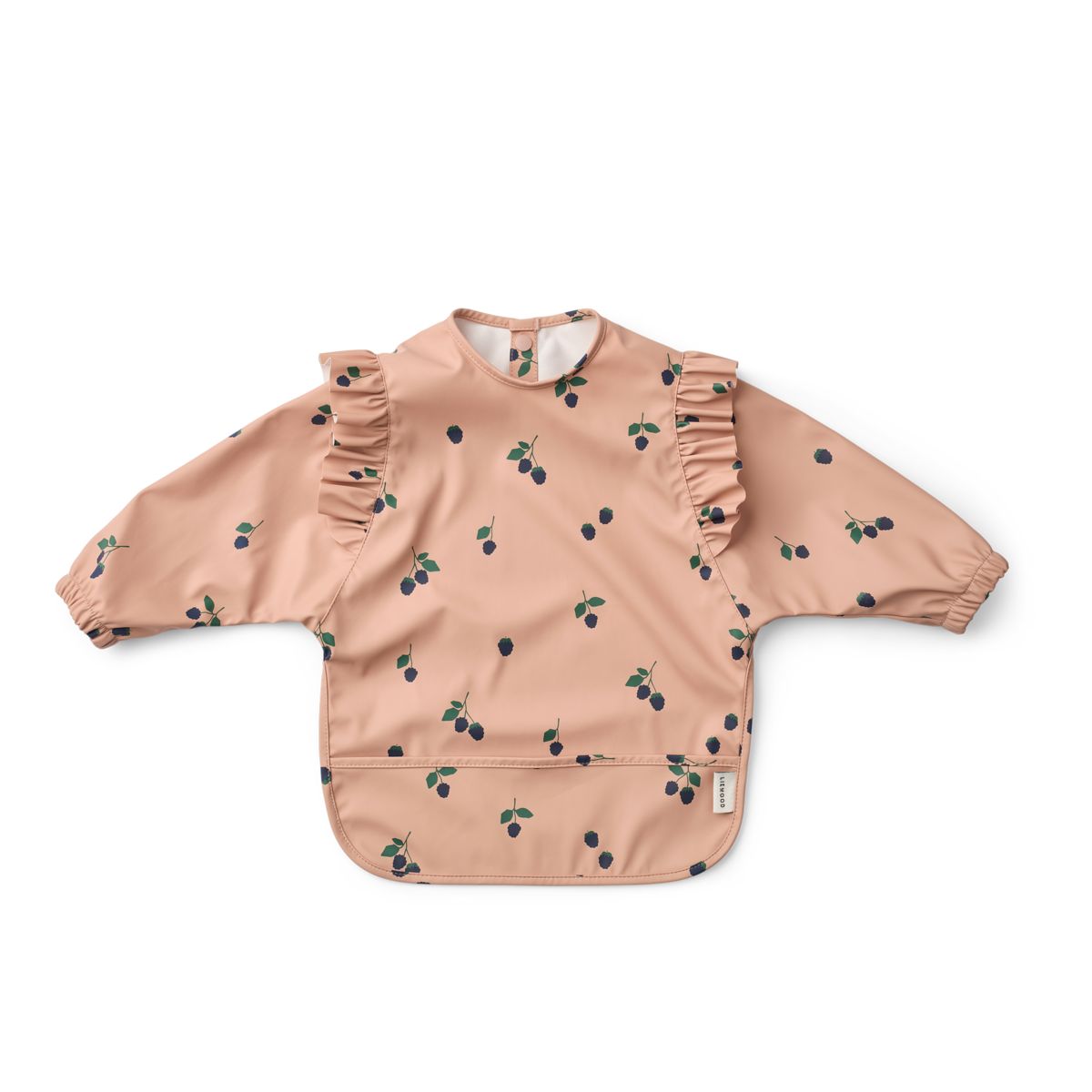 Liewood Merle Ruffle Cape Bib - Berry / Pale Tuscany - CAPE BIB