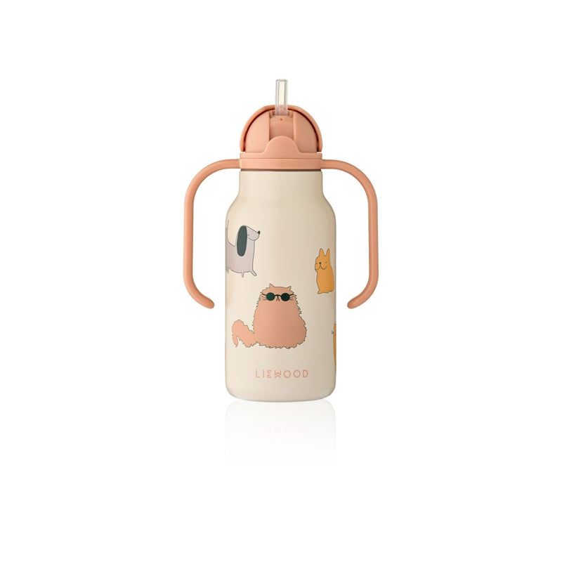 LIEWOOD Kimmie Vandflaske 250 Ml - Cats and Dogs / Sandy - Vandflaske