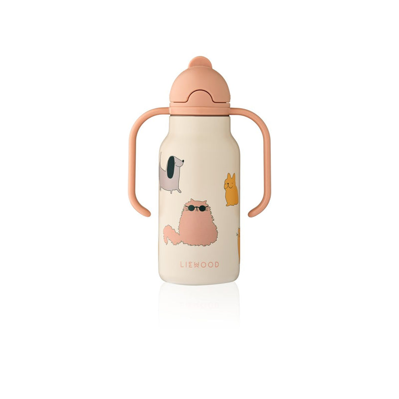 LIEWOOD Kimmie Vandflaske 250 Ml - Cats and Dogs / Sandy - Vandflaske
