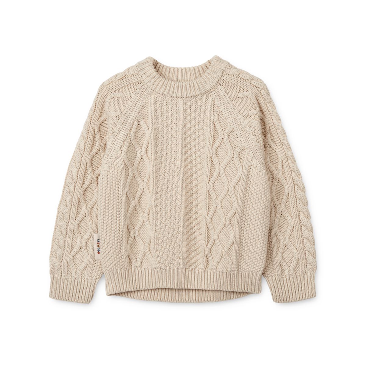LIEWOOD Callio Kabelstrikket Trøje - Sandy - Sweater