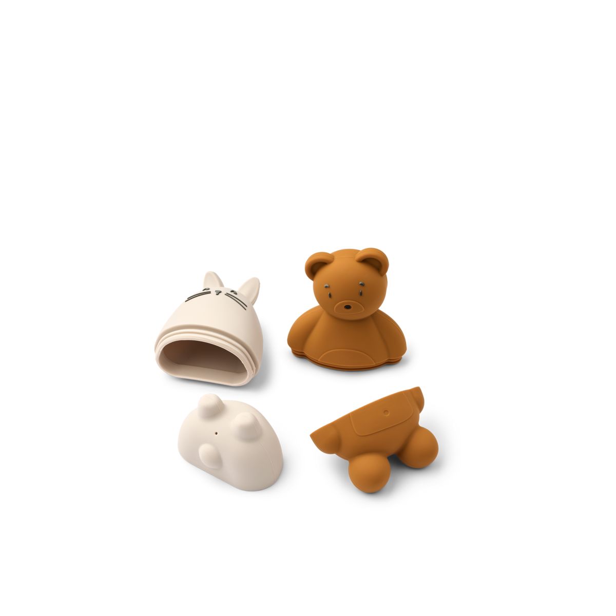 Liewood Duncan Floating Bath Toys - Sandy / Mustard mix - BATH TOYS