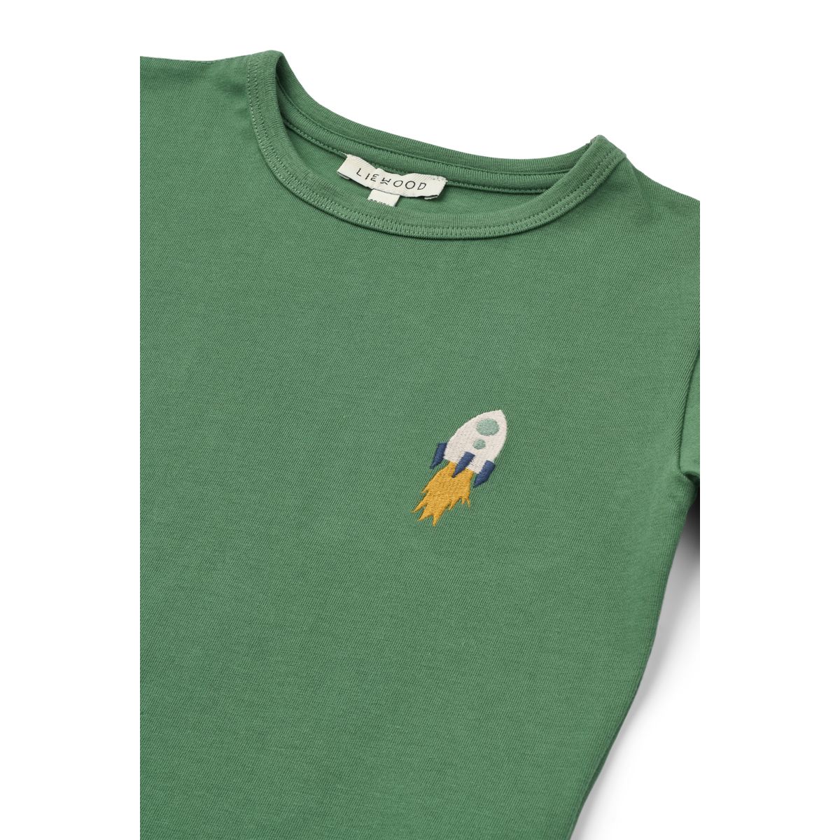 LIEWOOD APIA Langærmet T-shirt - Love my planet / Dusty ivy multi mix - T-shirt