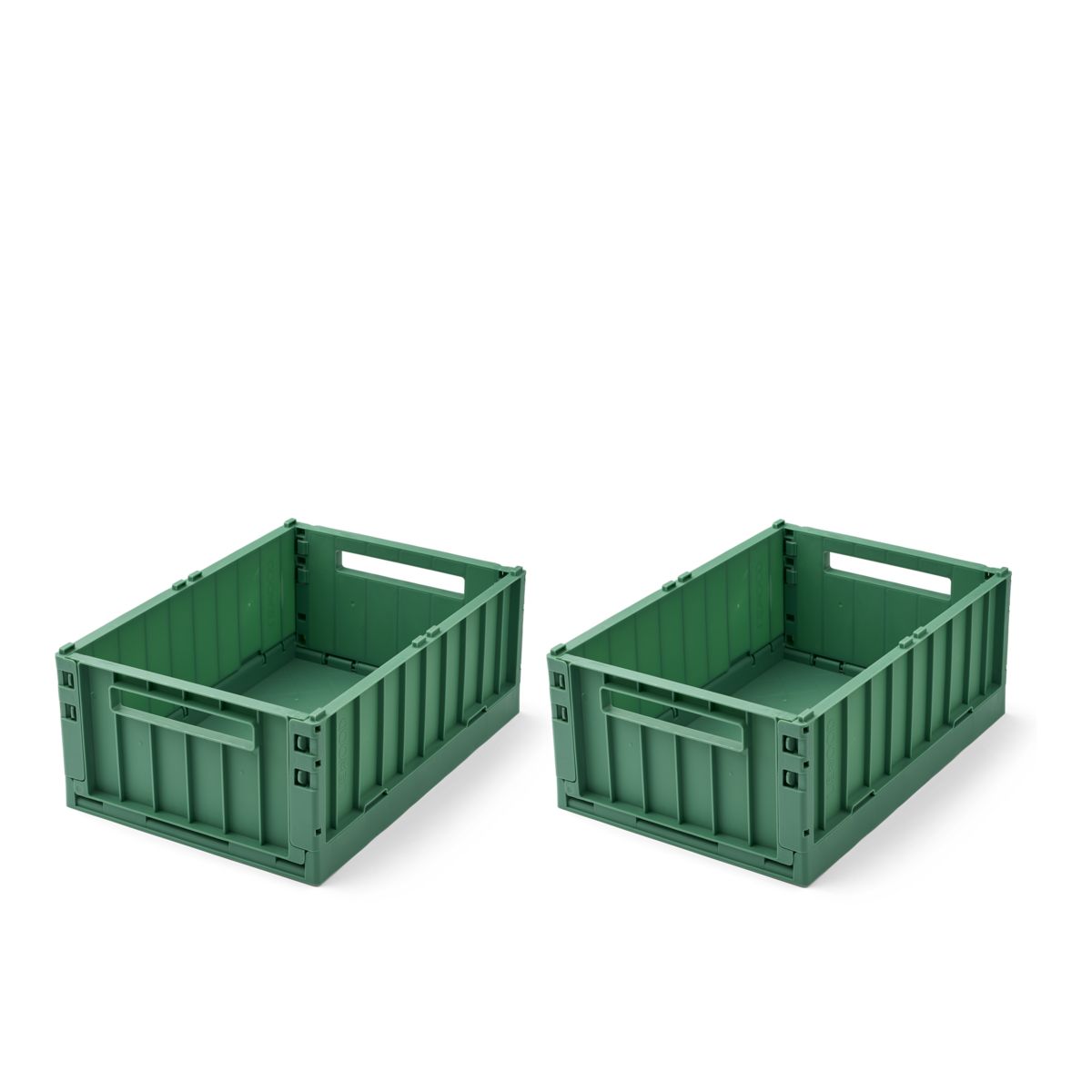 LIEWOOD Weston mellem opbevaringskasse 2-pak - Dusty ivy - Opbevaringskasser