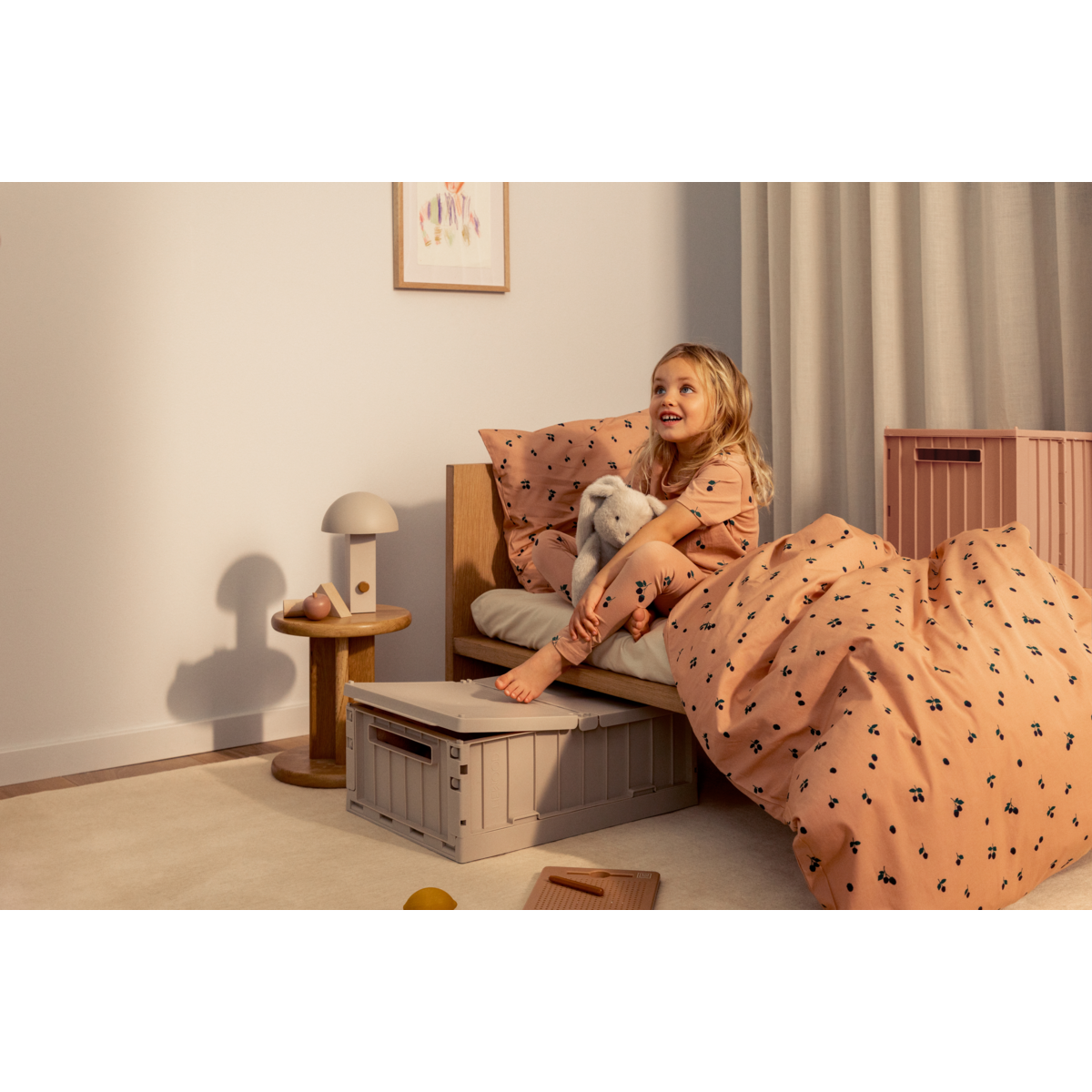 LIEWOOD INGEBORG Juniorsengetøj 100x135 - Berry / Pale Tuscany - Sengetøj