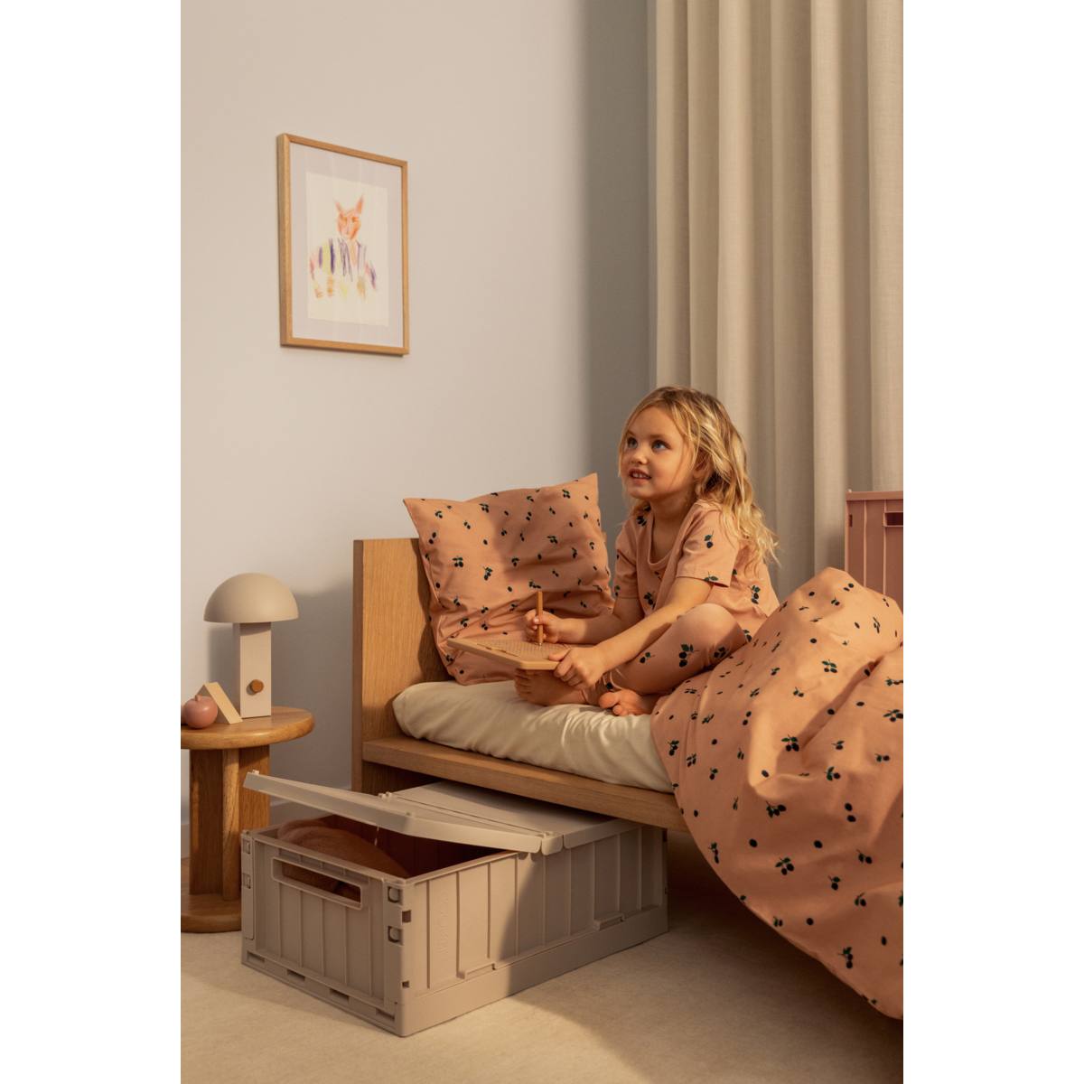 LIEWOOD CARL Enkeltsengetøj 135x200 - Berry / Pale Tuscany - Sengetøj