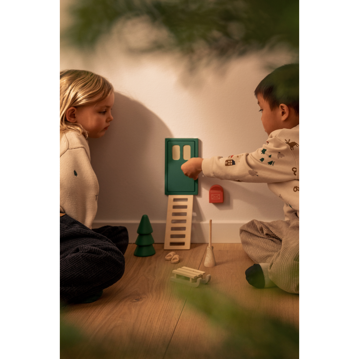 Lena Nissedør - Garden green multi mix