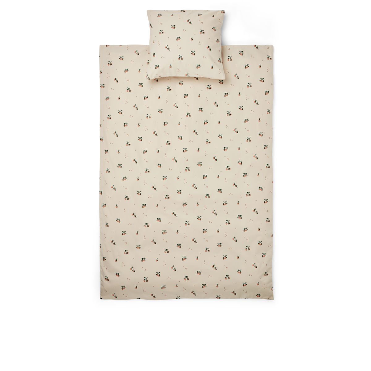 LIEWOOD Ingeborg Juniorsengetøj 100x140 - Peach / Sea shell - Sengetøj